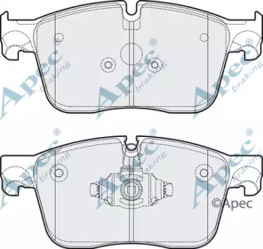 APEC BRAKING pad2113 -  Комплект тормозных колодок, дисковый тормоз